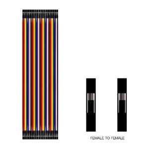 Female to Female Jumper Wires 40pcs 20cm