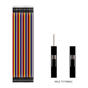 Male to Female Jumper Wires 40pcs 20cm