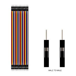 Male to Male Jumper Wires 40pcs 20cm
