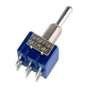 MTS-203 Mini Toggle Switch DPDT ON-OFF-ON 6-Pin