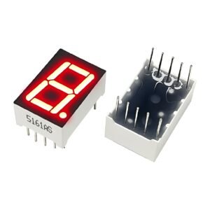 0.56 inch 1 Digit 7 Segment LED Display Red (Common Cathode) (Pack of 10)